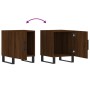 Bedside tables 2 units engineered wood brown oak 40x40x50 cm by vidaXL, Nightstands - Ref: Foro24-827627, Price: 61,50 €, Dis...