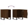 Bedside tables 2 units engineered wood brown oak 40x40x50 cm by vidaXL, Nightstands - Ref: Foro24-827627, Price: 60,97 €, Dis...