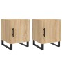 Nachttische 2 Stk. Holzwerkstoff Sonoma Eiche 40x40x50 cm von vidaXL, Nachttische - Ref: Foro24-827619, Preis: 59,46 €, Rabat...
