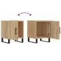 Mesitas noche 2 uds madera ingeniería roble Sonoma 40x40x50 cm de vidaXL, Mesitas de noche - Ref: Foro24-827619, Precio: 58,9...