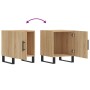 Nachttische 2 Stk. Holzwerkstoff Sonoma Eiche 40x40x50 cm von vidaXL, Nachttische - Ref: Foro24-827619, Preis: 59,46 €, Rabat...