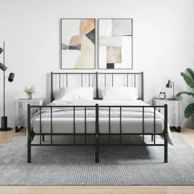 Nachttische 2 Stk. Ingenieurholz Sonoma grau 40x40x50 cm von vidaXL, Nachttische - Ref: Foro24-827625, Preis: 61,15 €, Rabatt: %