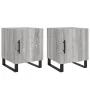Bedside tables 2 units engineered wood gray Sonoma 40x40x50 cm by vidaXL, Nightstands - Ref: Foro24-827625, Price: 61,15 €, D...