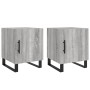 Mesitas noche 2 uds madera ingeniería gris Sonoma 40x40x50 cm de vidaXL, Mesitas de noche - Ref: Foro24-827625, Precio: 61,38 €