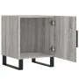 Bedside tables 2 units engineered wood gray Sonoma 40x40x50 cm by vidaXL, Nightstands - Ref: Foro24-827625, Price: 61,15 €, D...