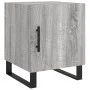 Bedside tables 2 units engineered wood gray Sonoma 40x40x50 cm by vidaXL, Nightstands - Ref: Foro24-827625, Price: 61,15 €, D...