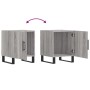 Bedside tables 2 units engineered wood gray Sonoma 40x40x50 cm by vidaXL, Nightstands - Ref: Foro24-827625, Price: 61,44 €, D...