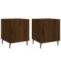 Mesitas noche 2 uds madera ingeniería marrón roble 40x40x50 cm de vidaXL, Mesitas de noche - Ref: Foro24-827611, Precio: 51,9...