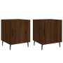 Nachttische, 2 Stück, Eichenbraun, Holzwerkstoff, 40 x 40 x 50 cm von vidaXL, Nachttische - Ref: Foro24-827611, Preis: 51,95 ...