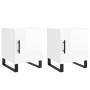 Nightstands 2 pcs glossy white engineered wood 40x40x50 cm by vidaXL, Nightstands - Ref: Foro24-827617, Price: 90,23 €, Disco...