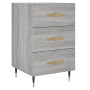 Sonoma grauer Nachttisch aus Holzwerkstoff, 40 x 40 x 66 cm von vidaXL, Nachttische - Ref: Foro24-827642, Preis: 61,36 €, Rab...