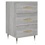 Sonoma gray engineered wood bedside table 40x40x66 cm by vidaXL, Nightstands - Ref: Foro24-827642, Price: 60,79 €, Discount: %