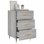 Sonoma grauer Nachttisch aus Holzwerkstoff, 40 x 40 x 66 cm von vidaXL, Nachttische - Ref: Foro24-827642, Preis: 61,36 €, Rab...