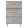 Sonoma grauer Nachttisch aus Holzwerkstoff, 40 x 40 x 66 cm von vidaXL, Nachttische - Ref: Foro24-827642, Preis: 61,36 €, Rab...