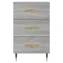 Sonoma gray engineered wood bedside table 40x40x66 cm by vidaXL, Nightstands - Ref: Foro24-827642, Price: 60,79 €, Discount: %