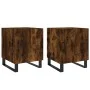 Mesitas noche 2 uds madera ingeniería roble ahumado 40x40x50 cm de vidaXL, Mesitas de noche - Ref: Foro24-827623, Precio: 59,...