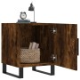 Nachttische, 2 Stück, Holzwerkstoff, geräucherte Eiche, 40 x 40 x 50 cm von vidaXL, Nachttische - Ref: Foro24-827623, Preis: ...