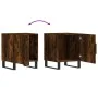 Mesitas noche 2 uds madera ingeniería roble ahumado 40x40x50 cm de vidaXL, Mesitas de noche - Ref: Foro24-827623, Precio: 59,...
