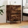 Engineered wood smoked oak bedside table 40x40x66 cm by vidaXL, Nightstands - Ref: Foro24-827673, Price: 67,84 €, Discount: %