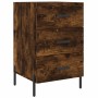 Nachttisch aus geräucherter Eiche aus Holzwerkstoff 40x40x66 cm von vidaXL, Nachttische - Ref: Foro24-827673, Preis: 68,70 €,...