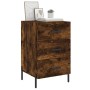 Nachttisch aus geräucherter Eiche aus Holzwerkstoff 40x40x66 cm von vidaXL, Nachttische - Ref: Foro24-827673, Preis: 68,70 €,...