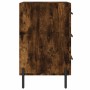 Nachttisch aus geräucherter Eiche aus Holzwerkstoff 40x40x66 cm von vidaXL, Nachttische - Ref: Foro24-827673, Preis: 68,70 €,...