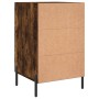 Nachttisch aus geräucherter Eiche aus Holzwerkstoff 40x40x66 cm von vidaXL, Nachttische - Ref: Foro24-827673, Preis: 68,70 €,...