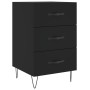 Schwarzer Nachttisch aus Holzwerkstoff, 40 x 40 x 66 cm von vidaXL, Nachttische - Ref: Foro24-827653, Preis: 65,63 €, Rabatt: %