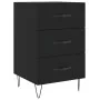 Schwarzer Nachttisch aus Holzwerkstoff, 40 x 40 x 66 cm von vidaXL, Nachttische - Ref: Foro24-827653, Preis: 63,04 €, Rabatt: %