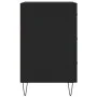 Schwarzer Nachttisch aus Holzwerkstoff, 40 x 40 x 66 cm von vidaXL, Nachttische - Ref: Foro24-827653, Preis: 63,04 €, Rabatt: %