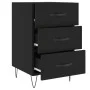 Mesita de noche madera de ingeniería negro 40x40x66 cm de vidaXL, Mesitas de noche - Ref: Foro24-827653, Precio: 63,04 €, Des...