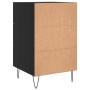 Schwarzer Nachttisch aus Holzwerkstoff, 40 x 40 x 66 cm von vidaXL, Nachttische - Ref: Foro24-827653, Preis: 65,63 €, Rabatt: %