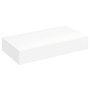 Estante flotante pared con 1 cajón MDF blanco para libros/DVD