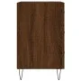Engineered wood brown oak bedside table 40x40x66 cm by vidaXL, Nightstands - Ref: Foro24-827659, Price: 60,17 €, Discount: %