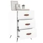 Weißer Nachttisch aus Holzwerkstoff, 40 x 40 x 66 cm von vidaXL, Nachttische - Ref: Foro24-827628, Preis: 67,14 €, Rabatt: %