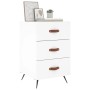Weißer Nachttisch aus Holzwerkstoff, 40 x 40 x 66 cm von vidaXL, Nachttische - Ref: Foro24-827628, Preis: 67,99 €, Rabatt: %