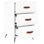 Weißer Nachttisch aus Holzwerkstoff, 40 x 40 x 66 cm von vidaXL, Nachttische - Ref: Foro24-827628, Preis: 67,14 €, Rabatt: %