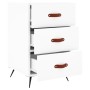 Weißer Nachttisch aus Holzwerkstoff, 40 x 40 x 66 cm von vidaXL, Nachttische - Ref: Foro24-827628, Preis: 67,99 €, Rabatt: %