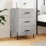 Concrete gray engineered wood bedside table 40x40x66 cm by vidaXL, Nightstands - Ref: Foro24-827672, Price: 68,06 €, Discount: %