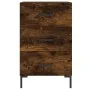 Engineered wood smoked oak bedside table 40x40x66 cm by vidaXL, Nightstands - Ref: Foro24-827665, Price: 52,36 €, Discount: %