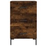 Nachttisch aus geräucherter Eiche aus Holzwerkstoff 40x40x66 cm von vidaXL, Nachttische - Ref: Foro24-827665, Preis: 52,90 €,...