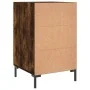 Engineered wood smoked oak bedside table 40x40x66 cm by vidaXL, Nightstands - Ref: Foro24-827665, Price: 52,36 €, Discount: %