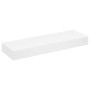 Estante flotante pared con 1 cajón MDF blanco para libros/DVD