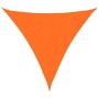 Toldo de vela triangular tela Oxford naranja 4,5x4,5x4,5 m