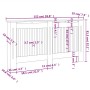 Mueble cubierta para radiador MDF 152 cm