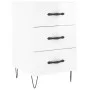 Glossy white engineered wood bedside table 40x40x66 cm by vidaXL, Nightstands - Ref: Foro24-827654, Price: 64,88 €, Discount: %