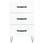Glossy white engineered wood bedside table 40x40x66 cm by vidaXL, Nightstands - Ref: Foro24-827654, Price: 64,88 €, Discount: %