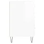 Glossy white engineered wood bedside table 40x40x66 cm by vidaXL, Nightstands - Ref: Foro24-827654, Price: 64,88 €, Discount: %