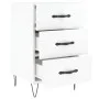 Glossy white engineered wood bedside table 40x40x66 cm by vidaXL, Nightstands - Ref: Foro24-827654, Price: 64,88 €, Discount: %