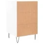 Glossy white engineered wood bedside table 40x40x66 cm by vidaXL, Nightstands - Ref: Foro24-827654, Price: 64,88 €, Discount: %
